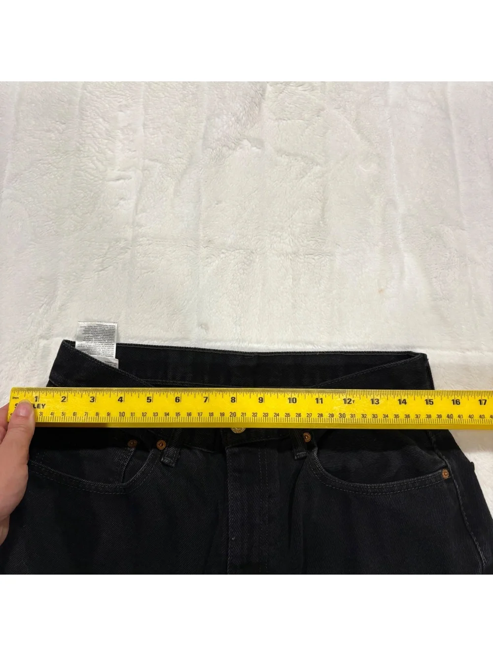 Levi's Black Denim Class Jeans Men's Waist 33 in 32L Cotton Casual Classic Fit